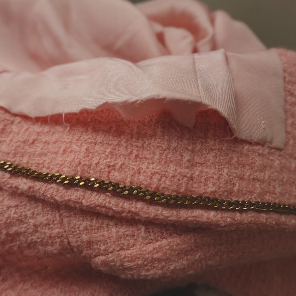 Chanel Boutique Jacket 38 FR Tweed Pink Vintage - Picture 7 of 16